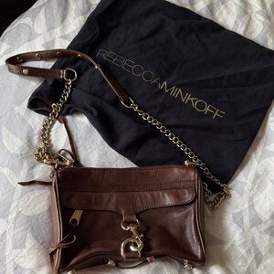 Rebecca Minkoff Dark Brown Leather Crossbody Bag